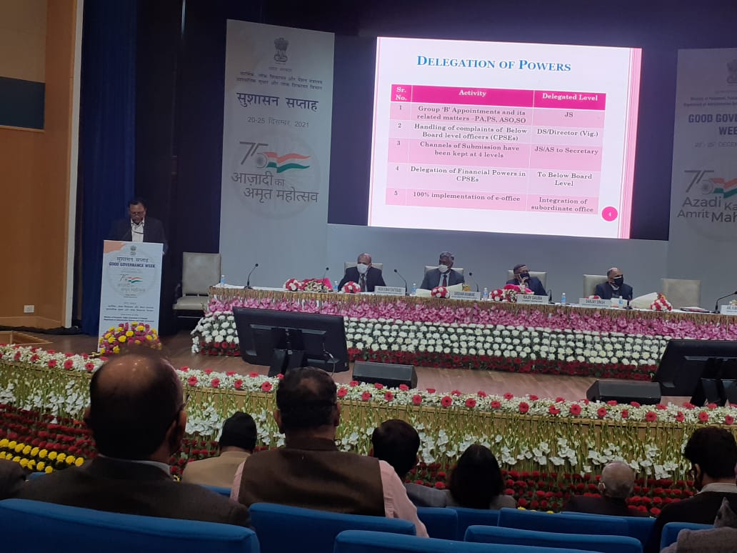 Presentation on Good Governance by Dr A K Jain, Secy(Coal)