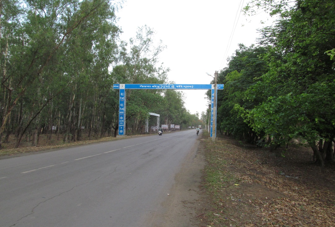 Black topped road