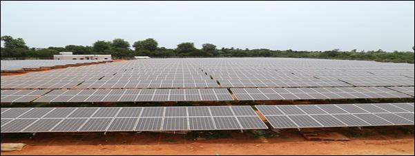 Solar Power Panels at Block-4, Neyveli, NLCIL