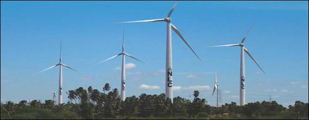 NLCIl : Wind Mill in Kazhuneerkulam, Tirunelveli District